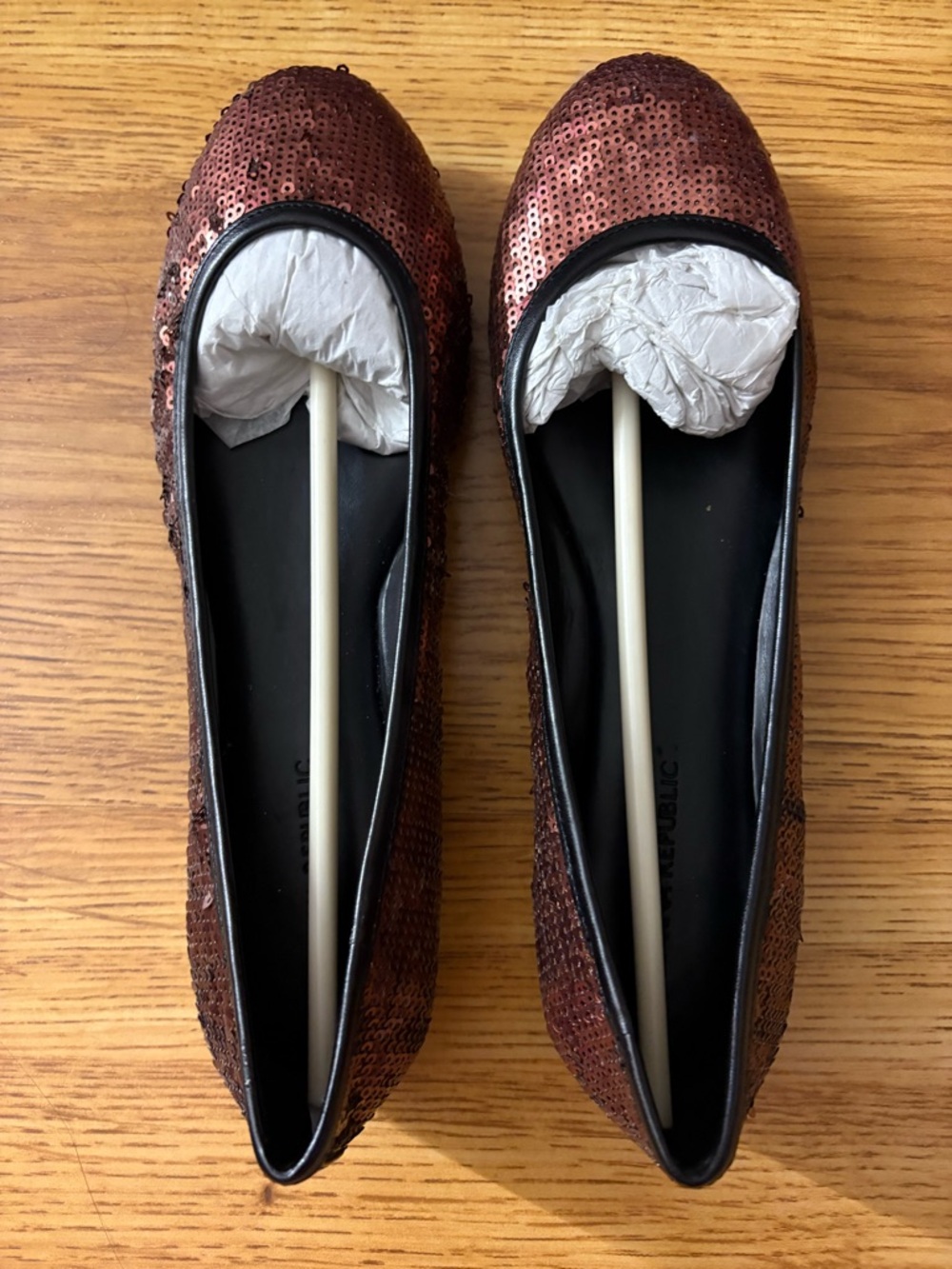 Banana Republic Metallic Ballet Flats - Size 8.5B